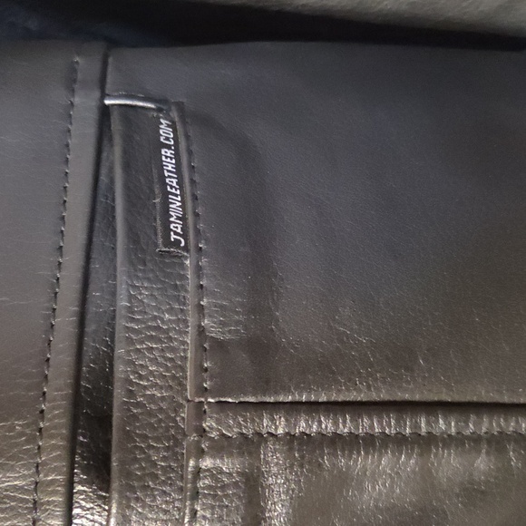 Jamin Leather Black Jacket - Picture 2 of 5